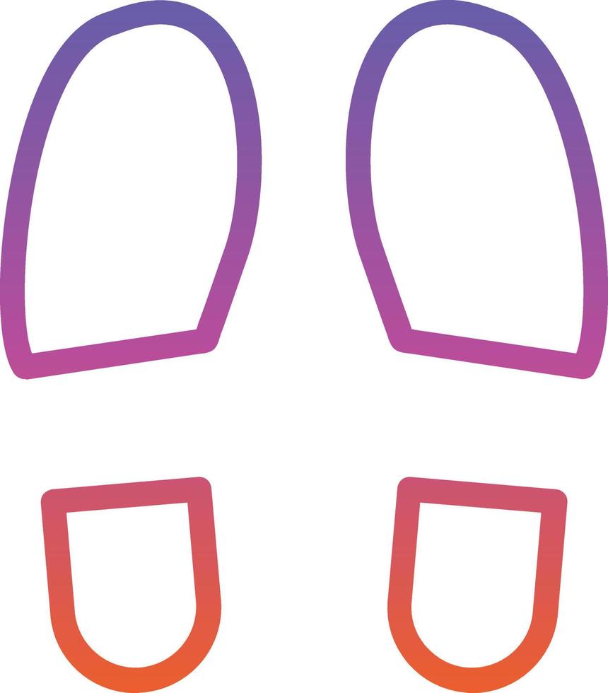 Shoe Prints Vector Icon Design
