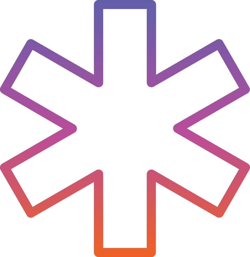 Star Of Life Vector Icon Design