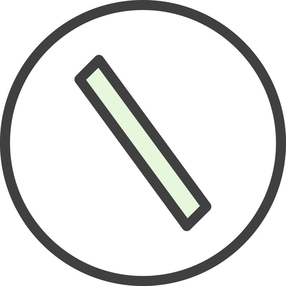 Slash Vector Icon Design