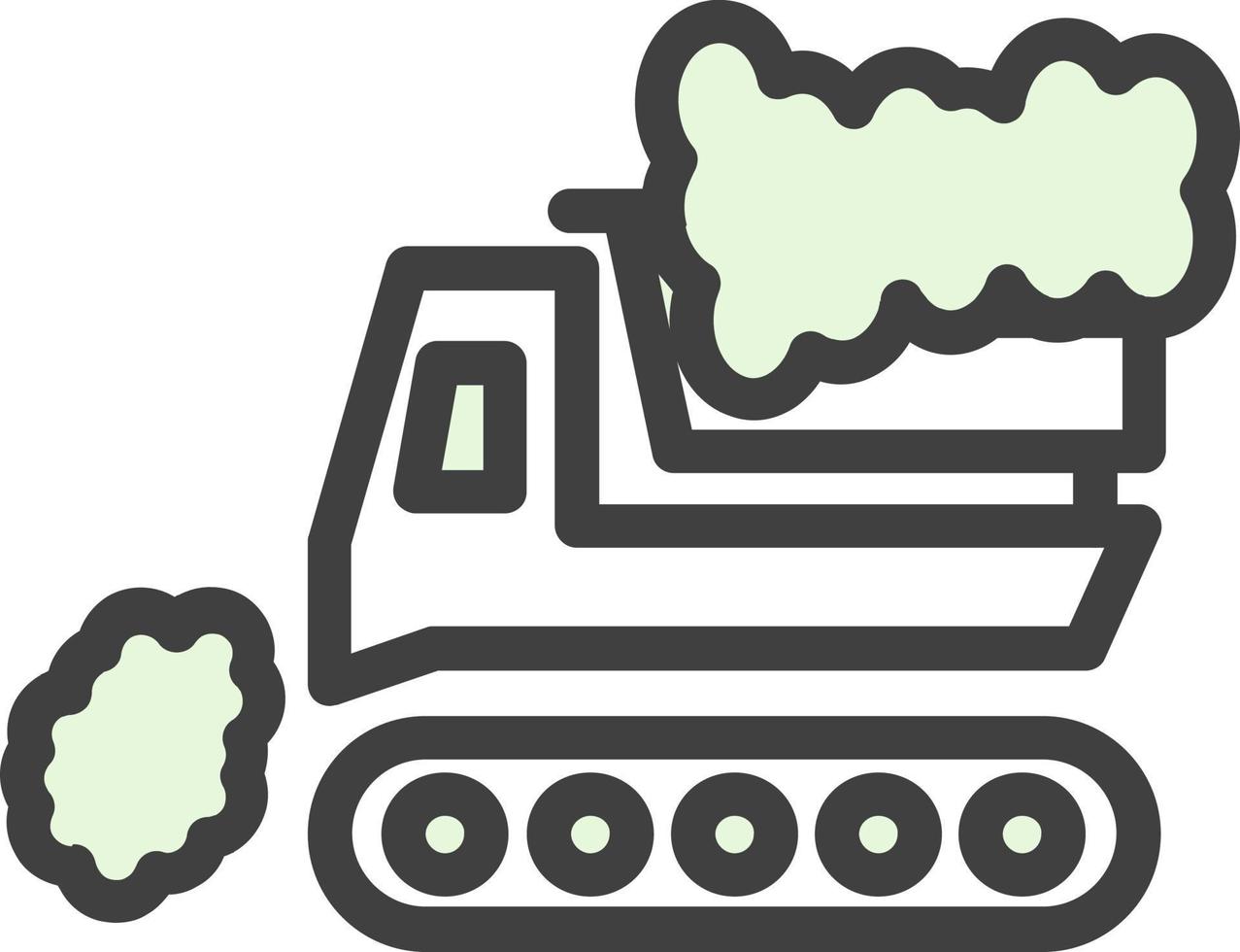 Snowplow Vector Icon Design