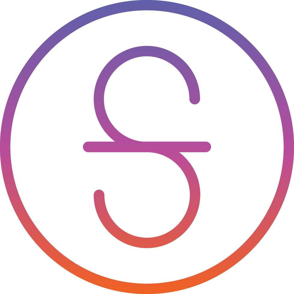 Strikethrough Vector Icon Design