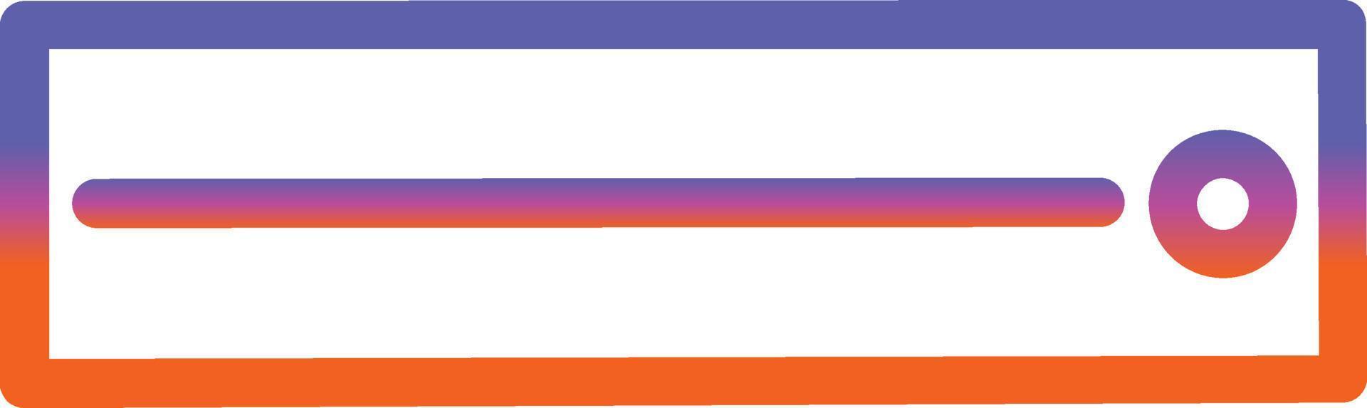 Ruler Horizontal Vector Icon Design