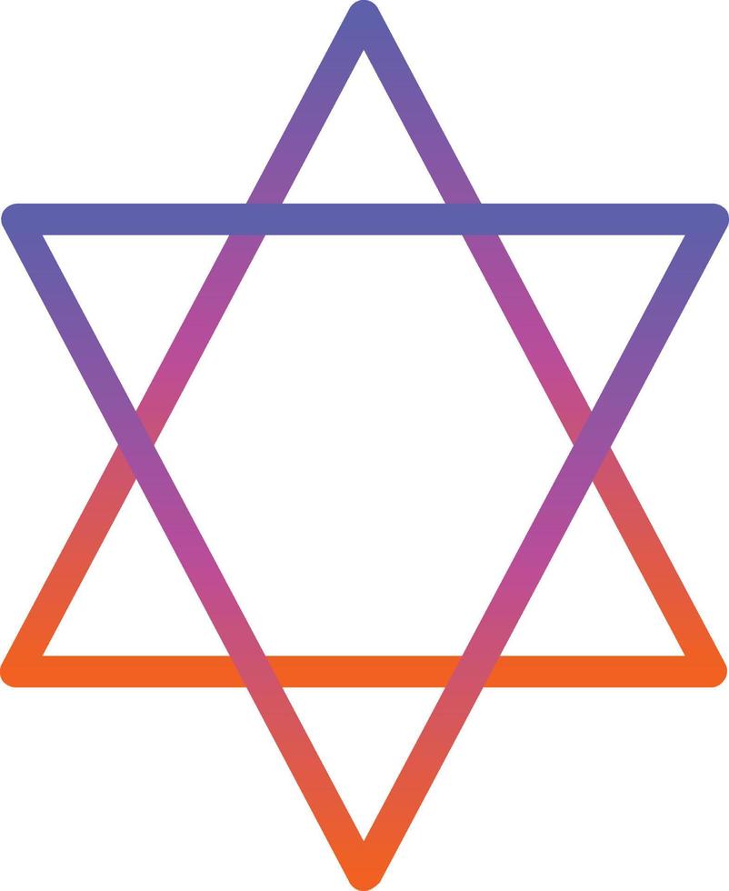 Star Of David Vector Icon Design