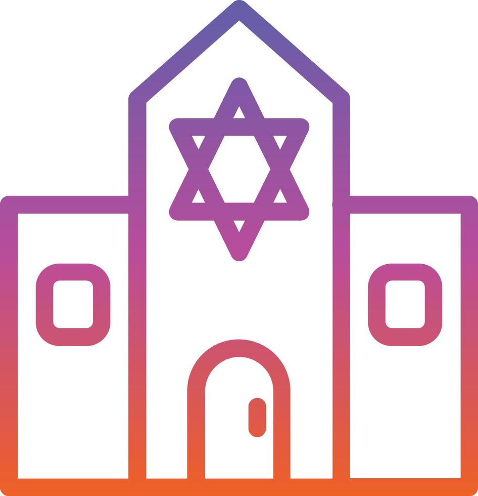 Synagogue Vector Icon Design