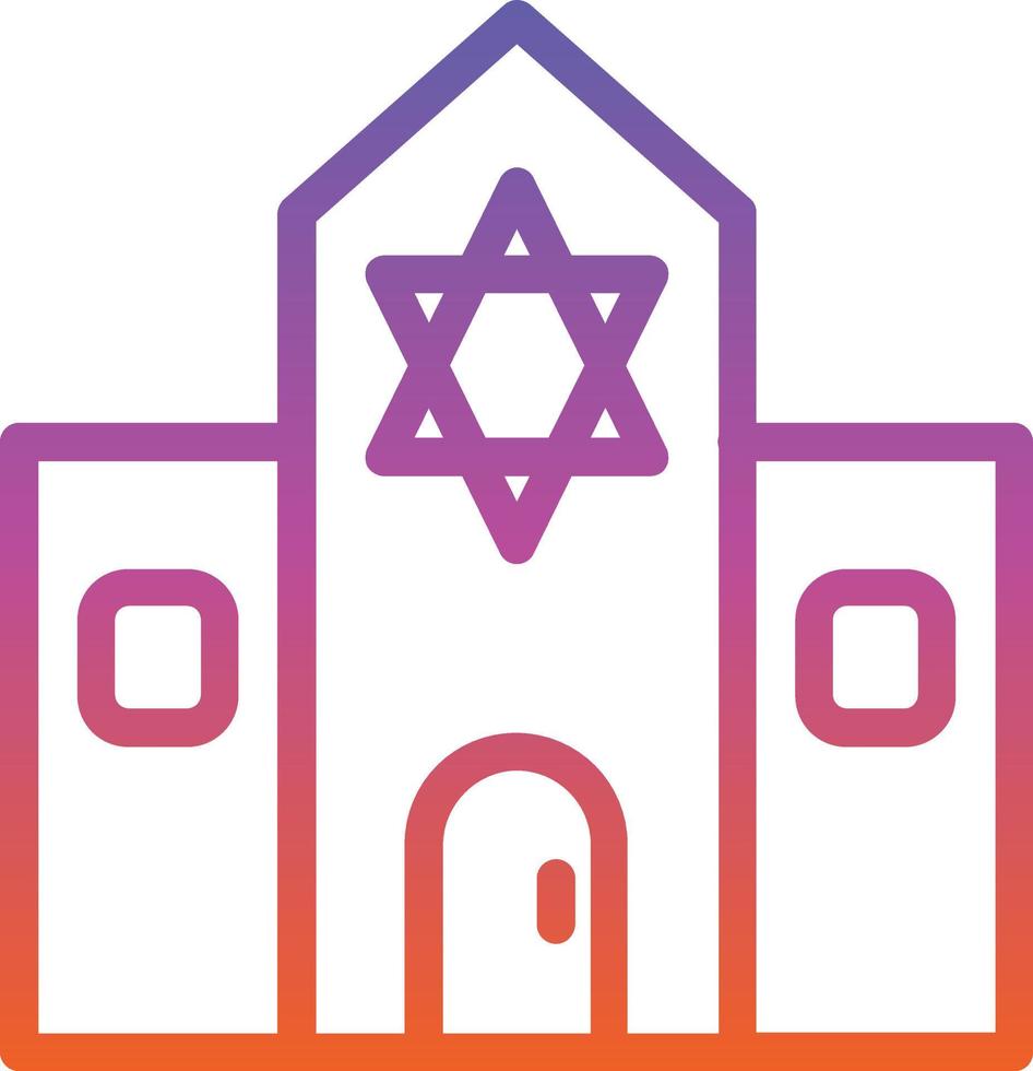 Synagogue Vector Icon Design