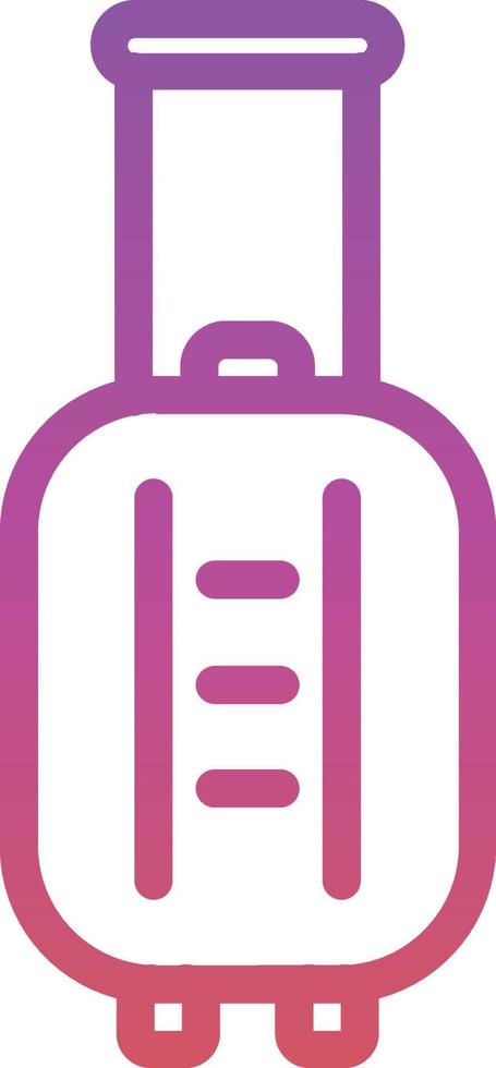 Suitcase Rolling Vector Icon Design