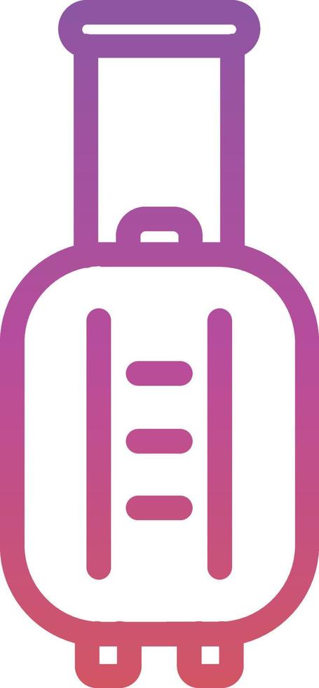 Suitcase Rolling Vector Icon Design