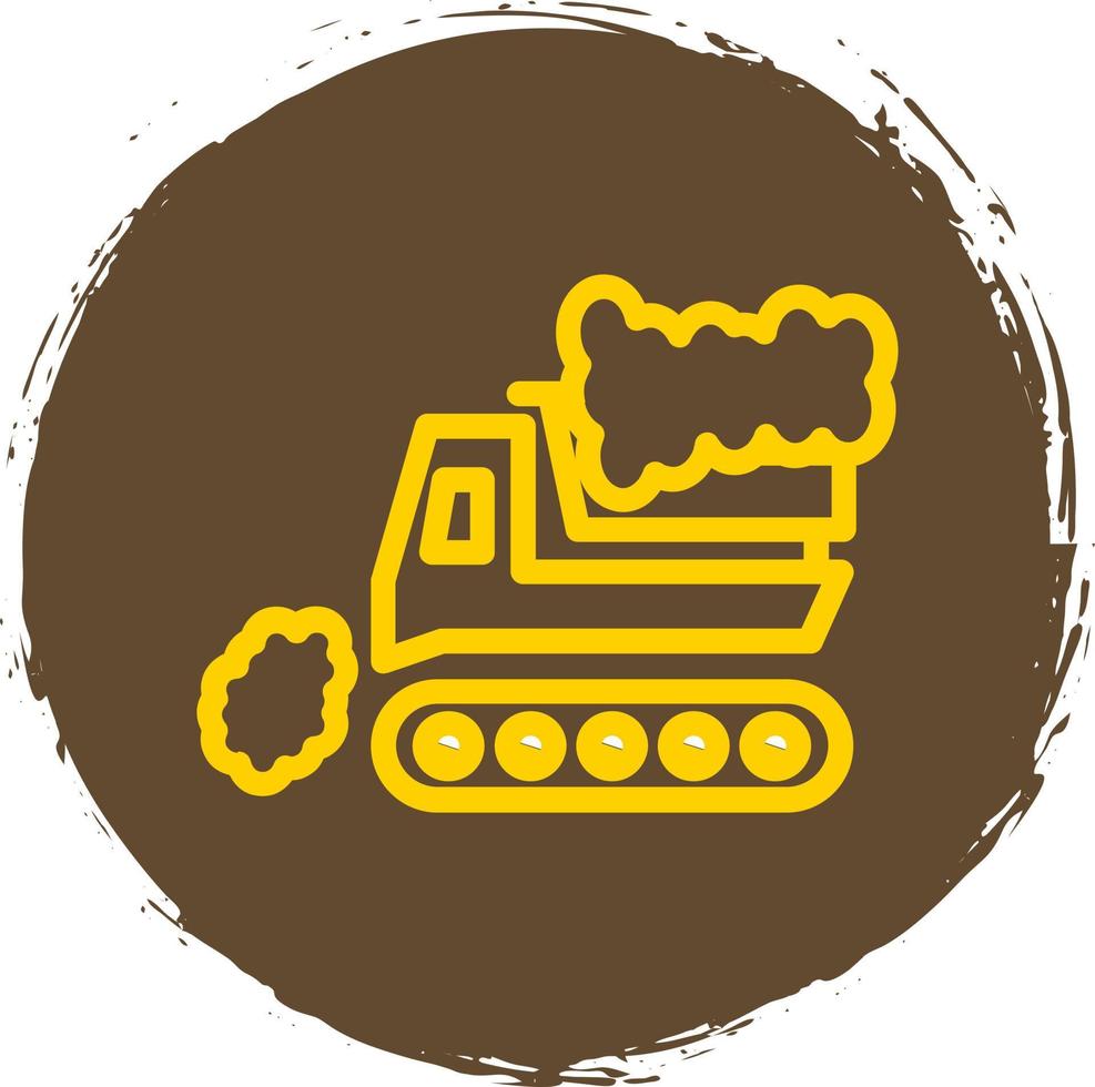 Snowplow Vector Icon Design