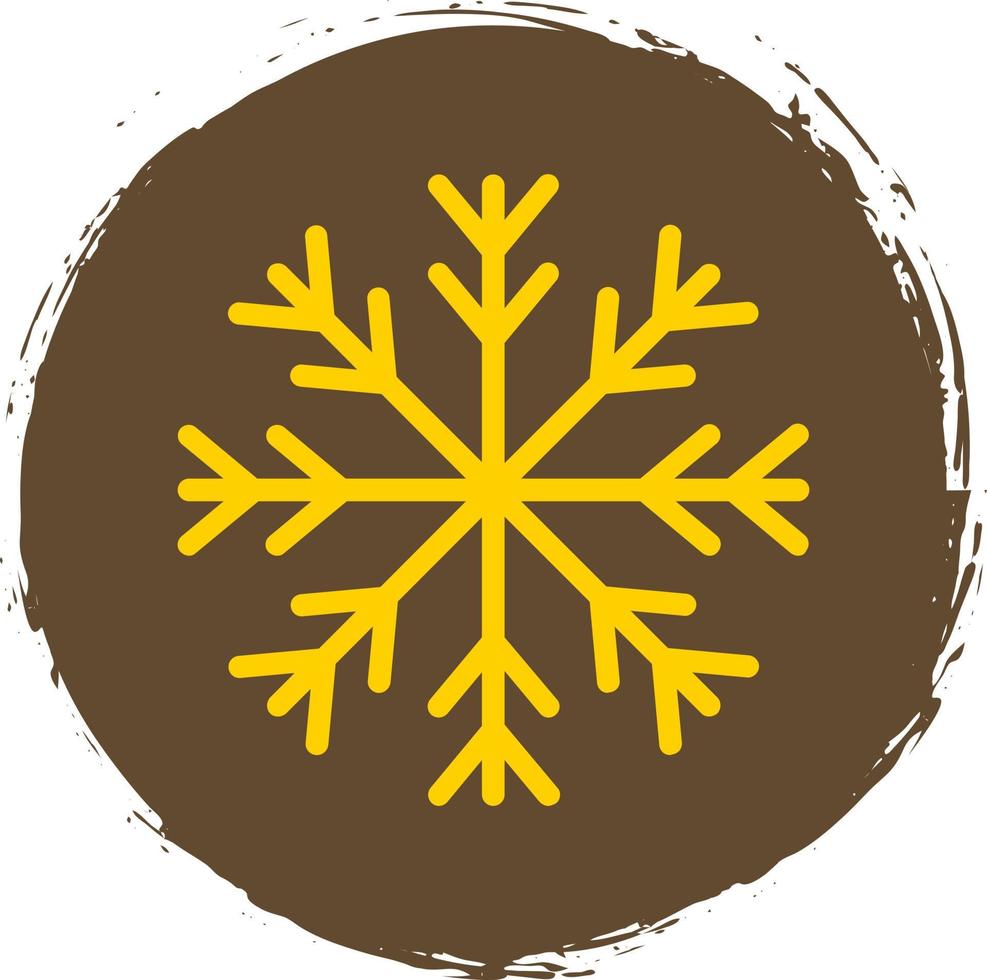 diseño de icono de vector de copo de nieve