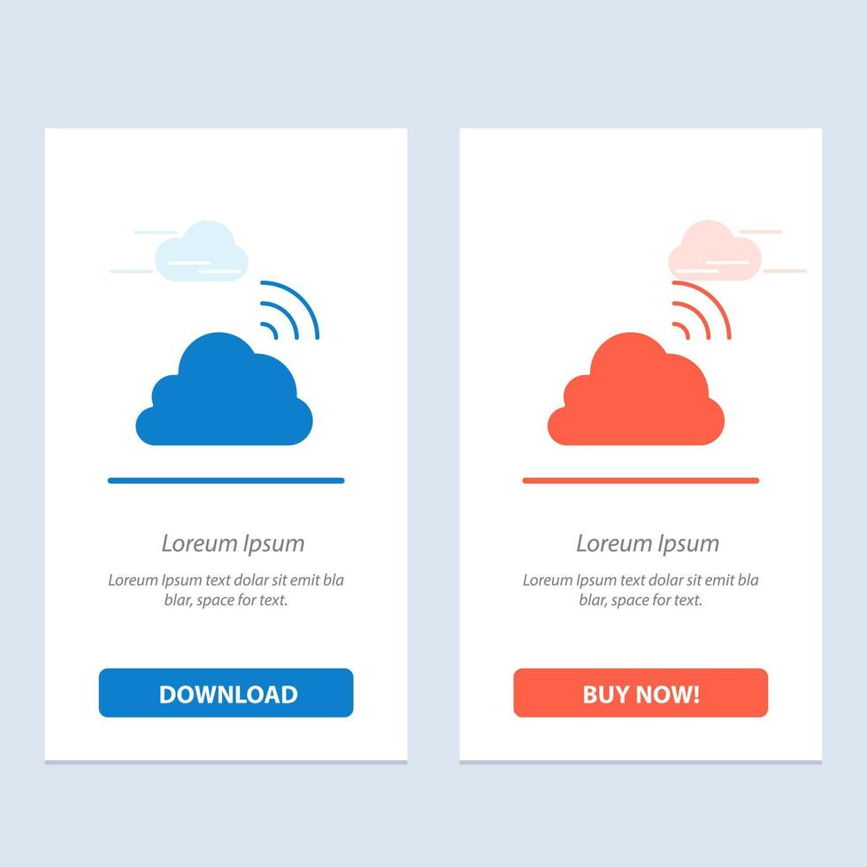 Cloud Rainbow Sky Spring Weather  Blue and Red Download and Buy Now web Widget Card Template vector