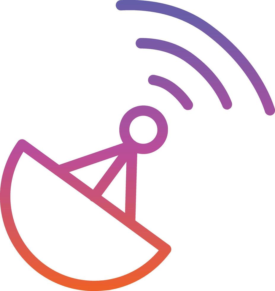 Satellite Dish Vector Icon Design