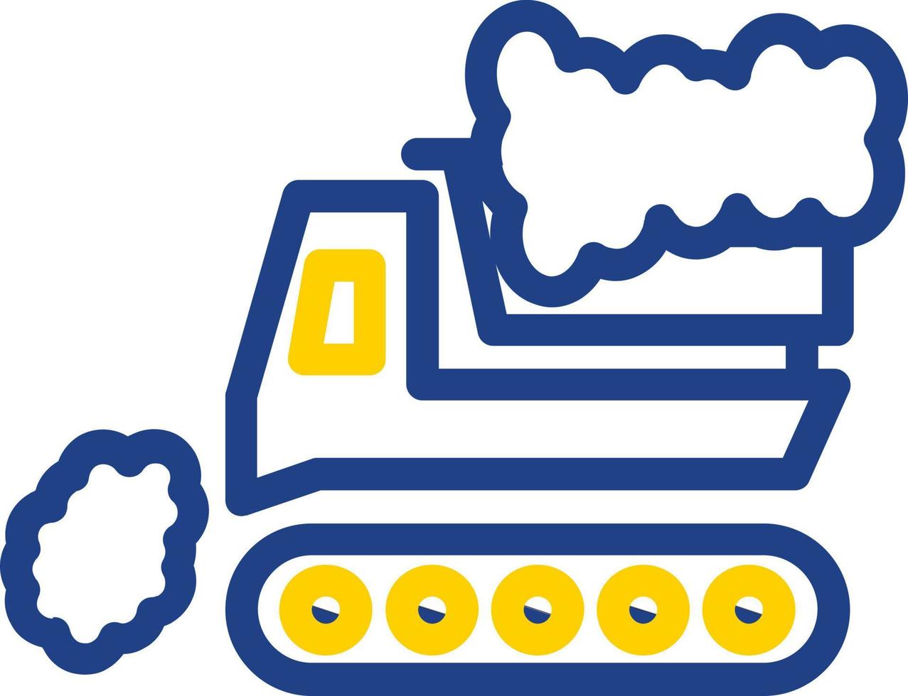 Snowplow Vector Icon Design