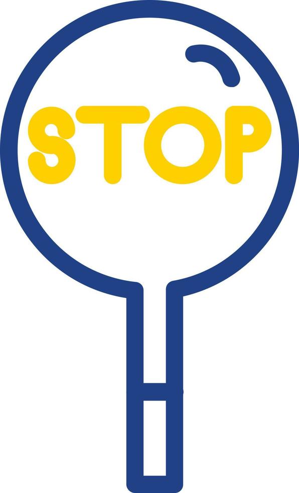 Stop Vector Icon Design