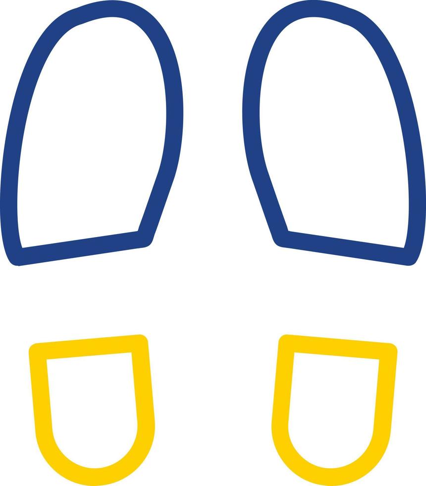 Shoe Prints Vector Icon Design