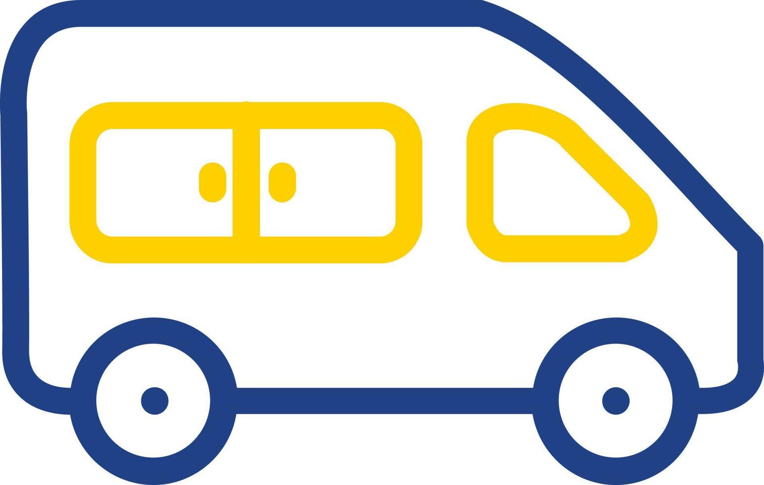 Shuttle Van Vector Icon Design