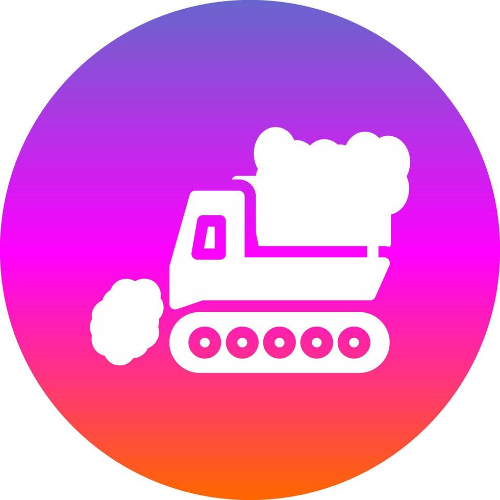 Snowplow Vector Icon Design