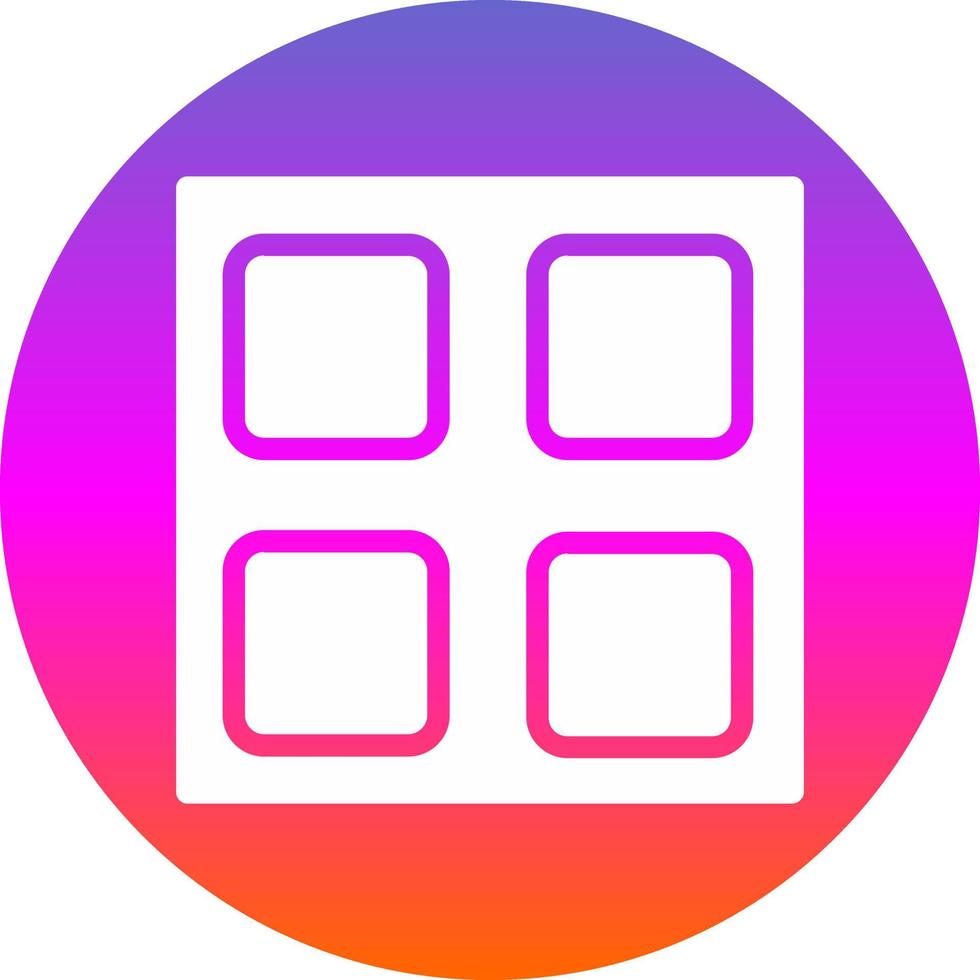 Square Full Vector Icon Design