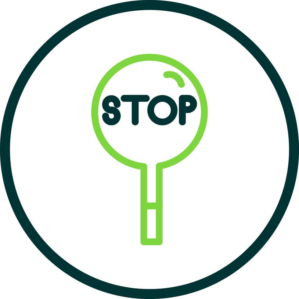 Stop Vector Icon Design