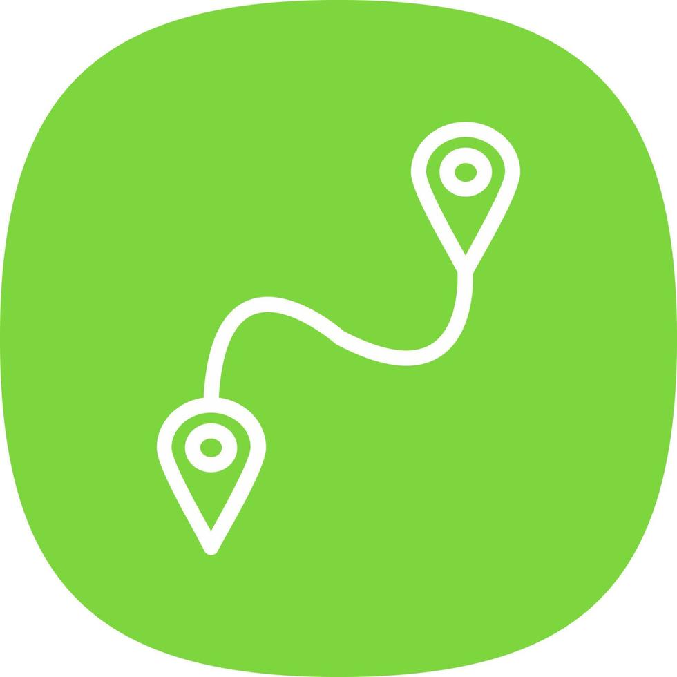 Route Vector Icon Design