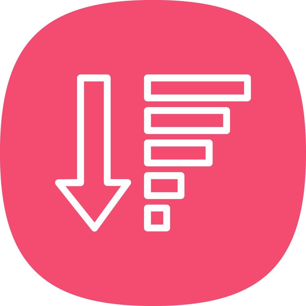 Sort Amount Down Alt Vector Icon Design