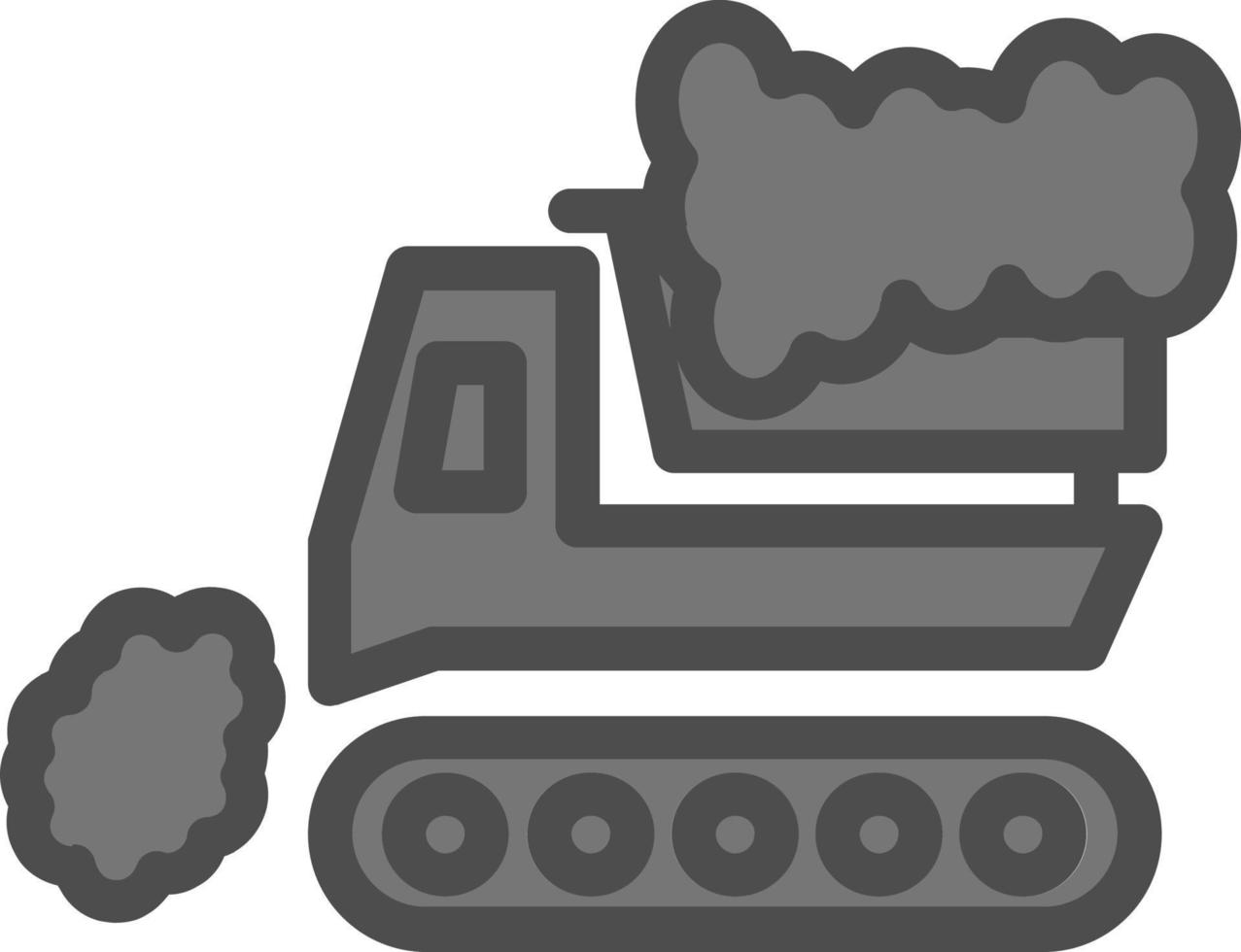 Snowplow Vector Icon Design