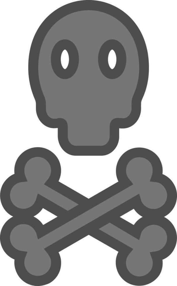 Skull Crossbones Vector Icon Design