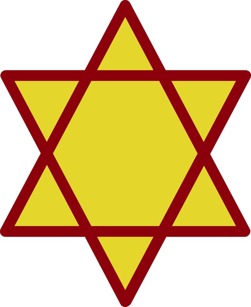 Star Of David Vector Icon Design