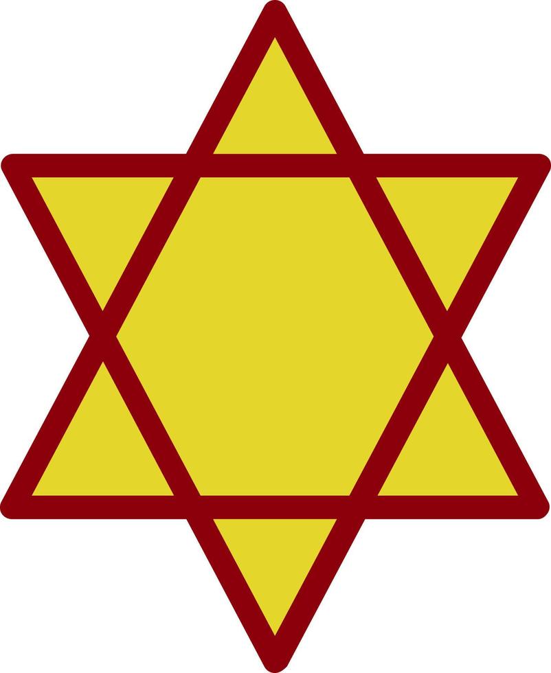 Star Of David Vector Icon Design