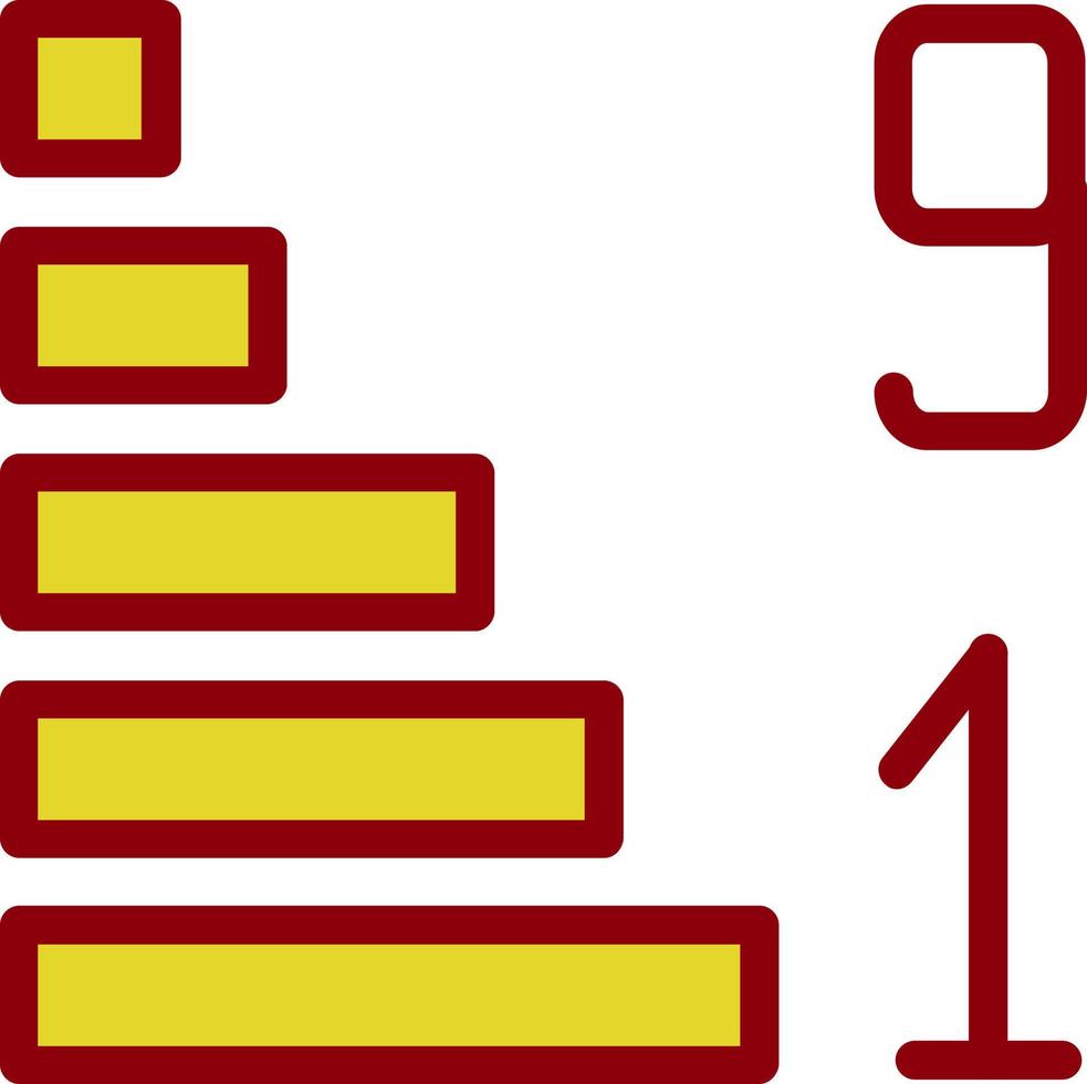 Sort Numeric Up Vector Icon Design