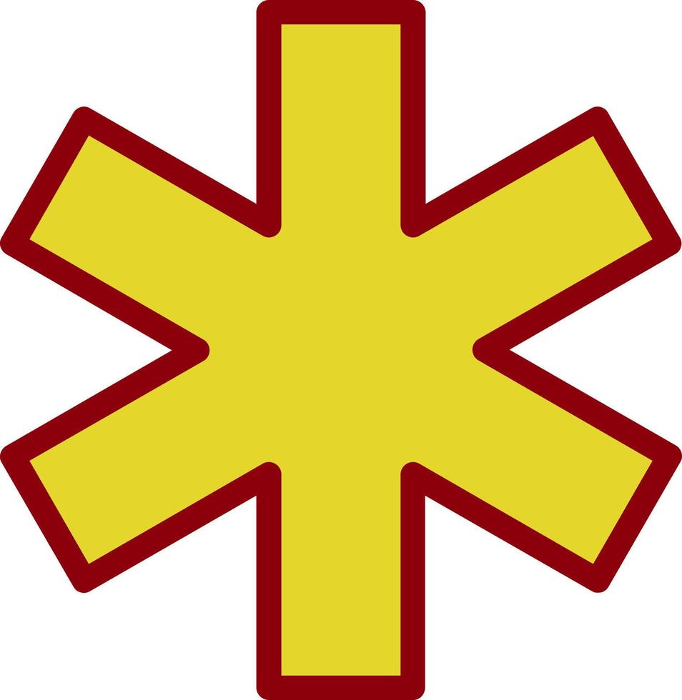 Star Of Life Vector Icon Design
