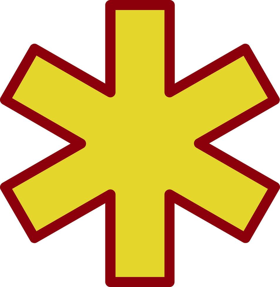 Star Of Life Vector Icon Design