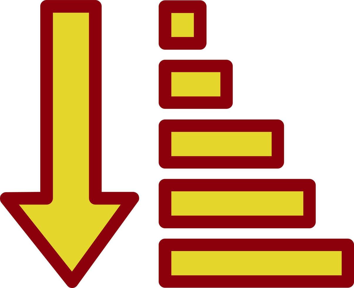 Sort Amount Up Alt Vector Icon Design