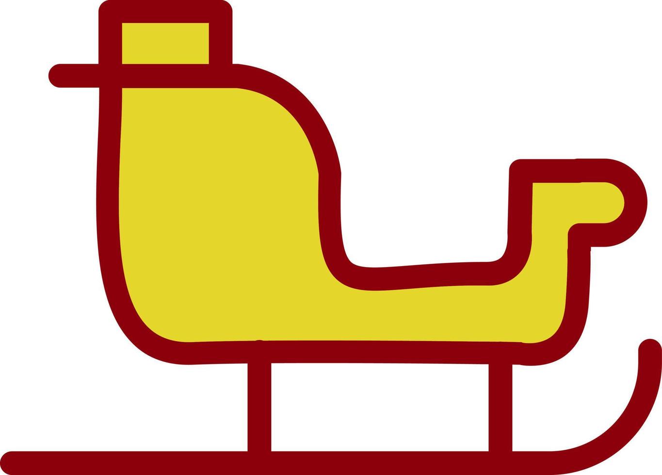 Sleigh Vector Icon Design