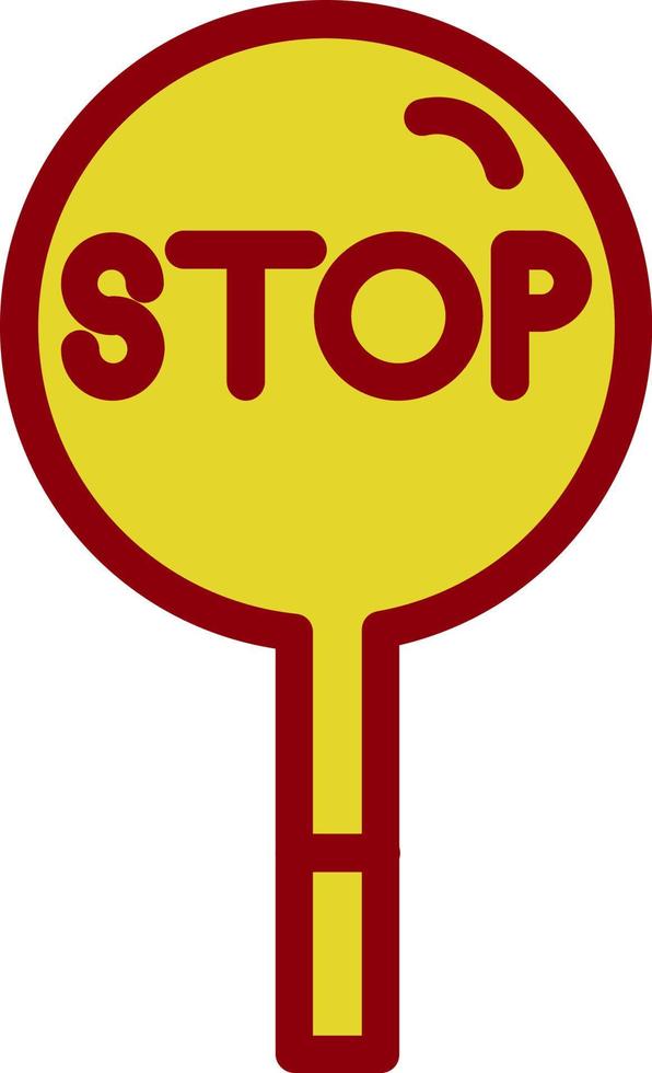 Stop Vector Icon Design