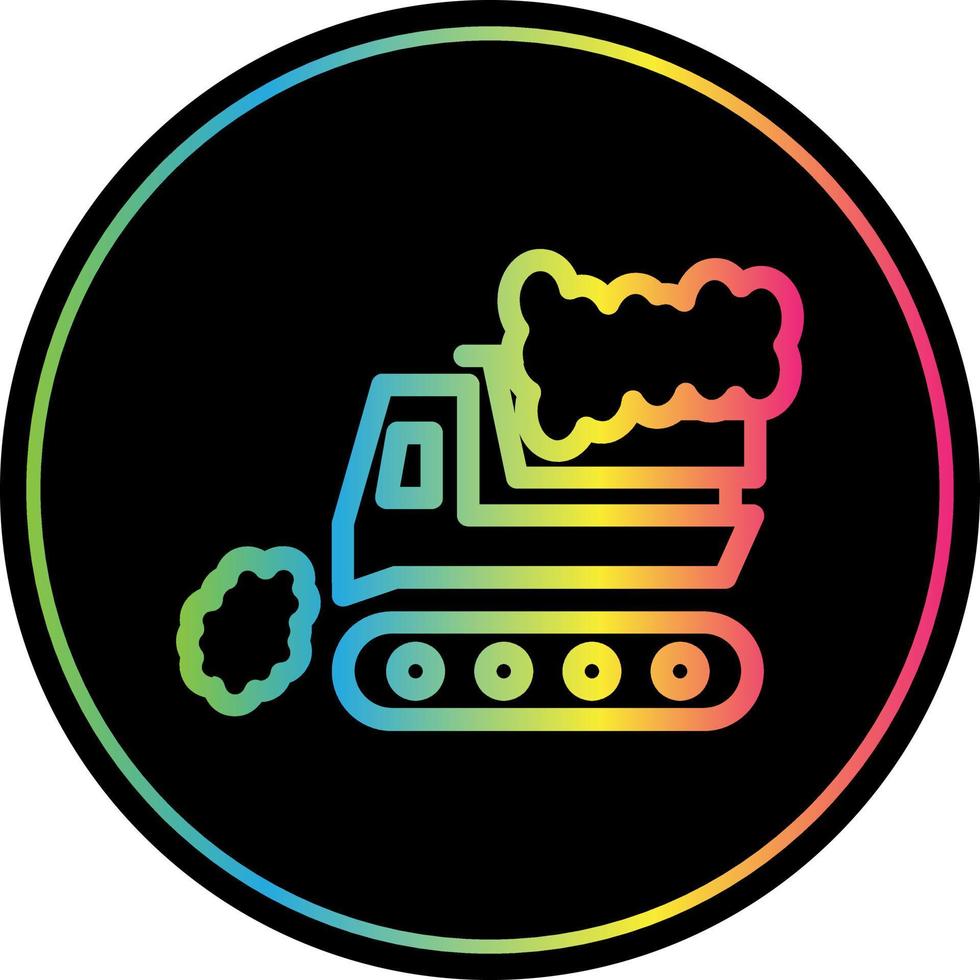Snowplow Vector Icon Design