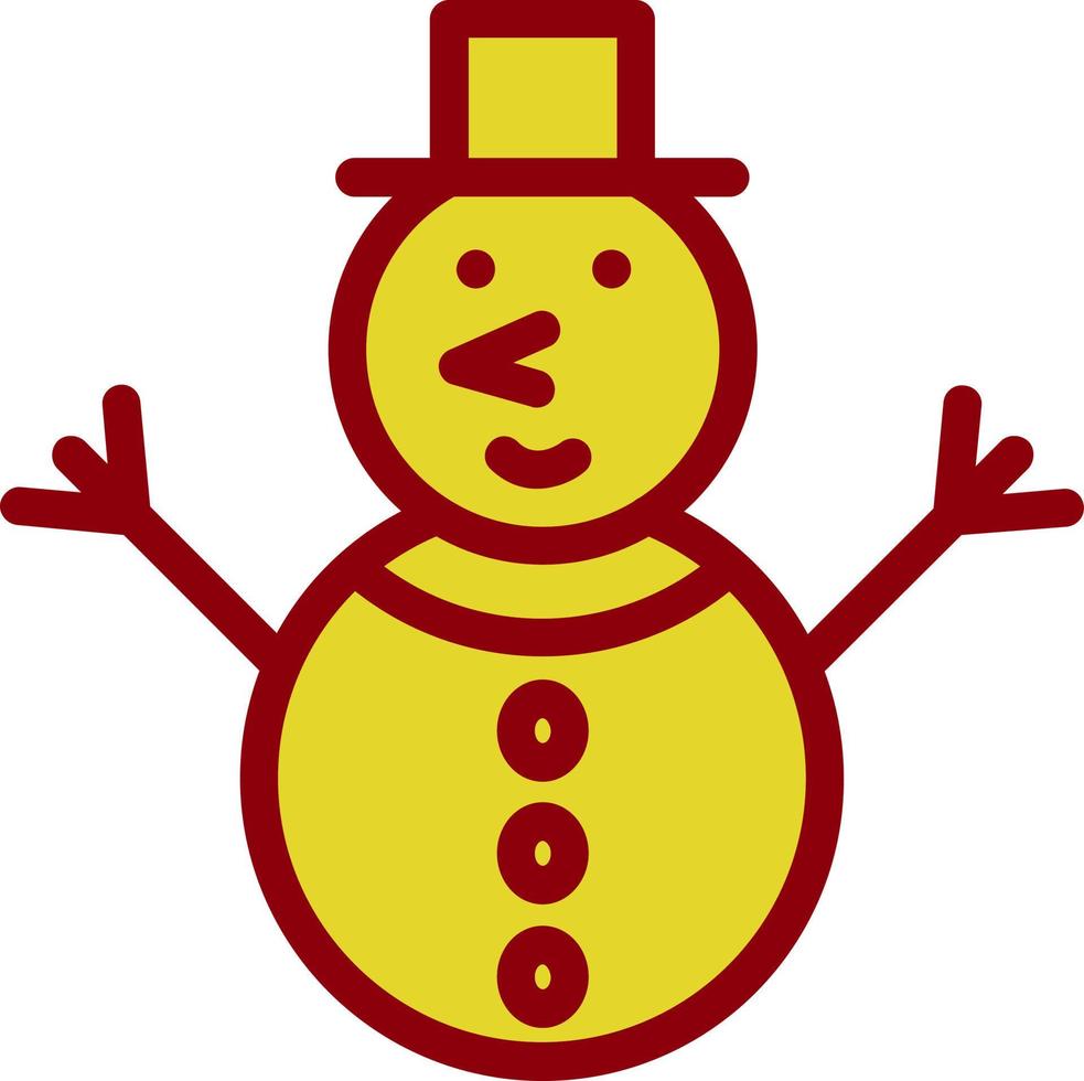 Snowman Vector Icon Design