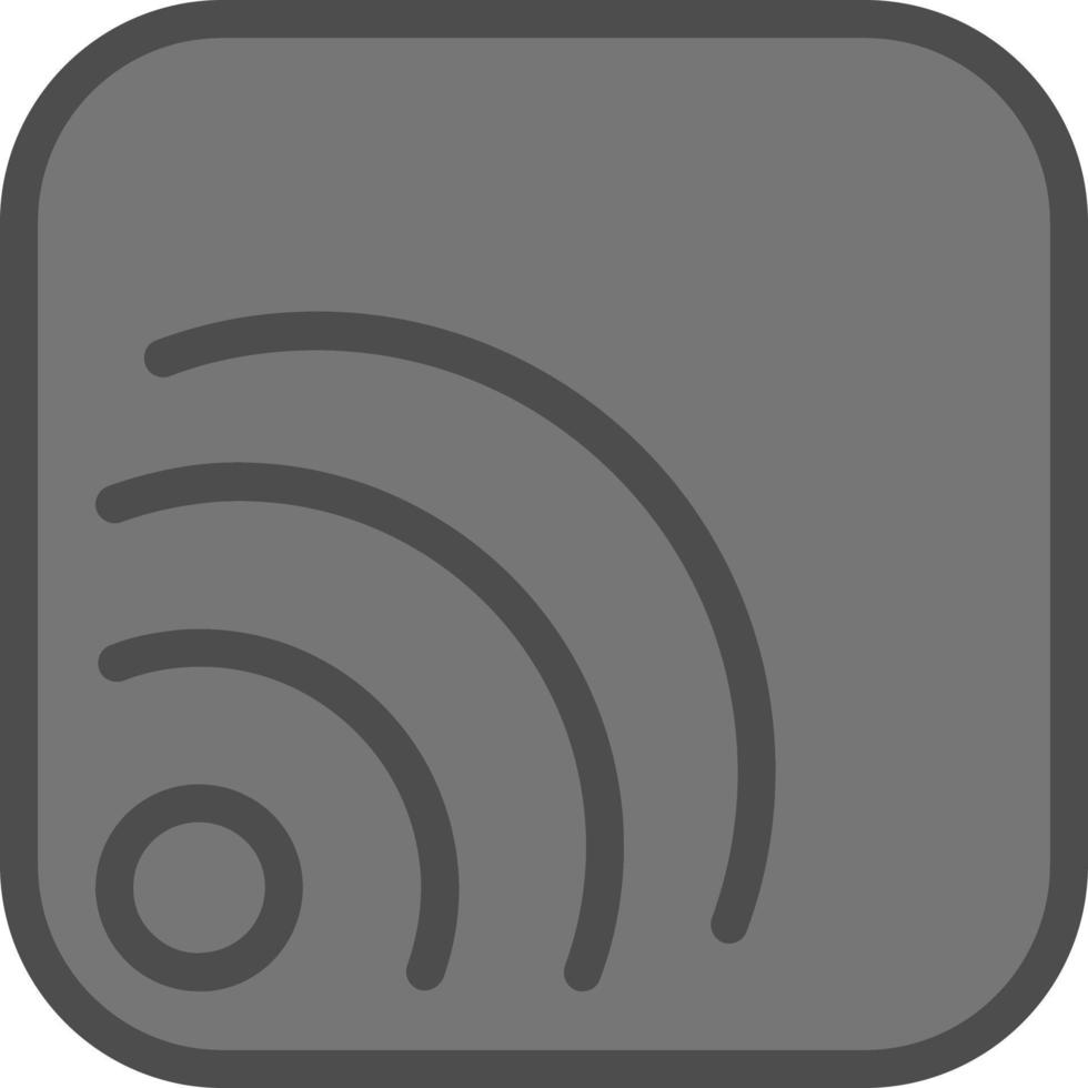 Rss Square Vector Icon Design