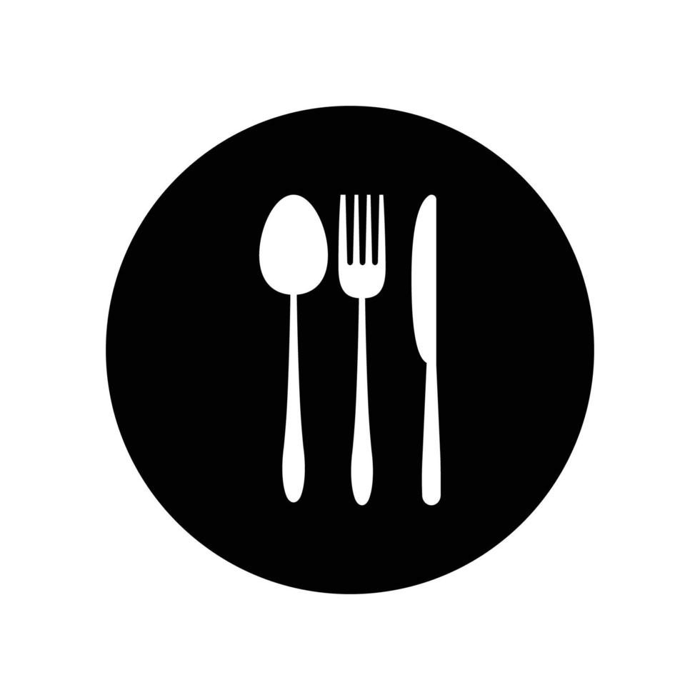 spoon fork knife logo vector