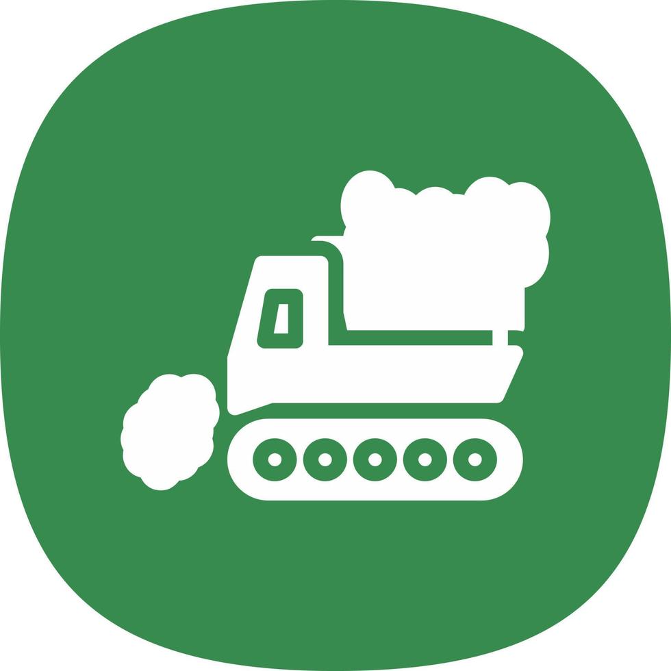 Snowplow Vector Icon Design
