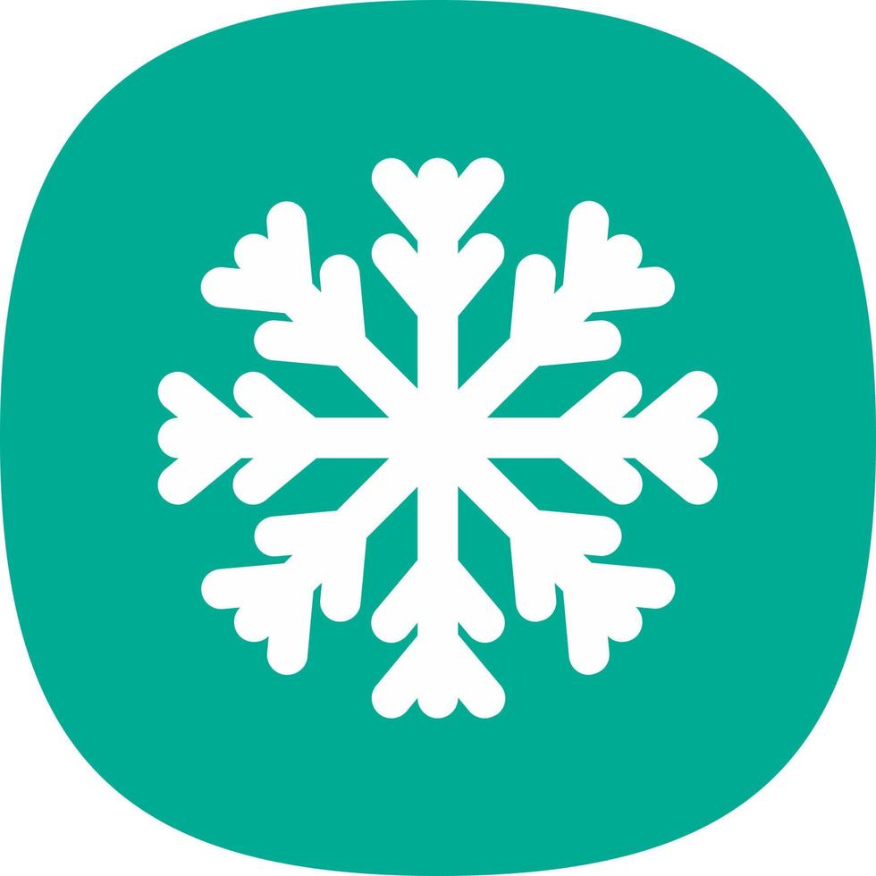 diseño de icono de vector de copo de nieve