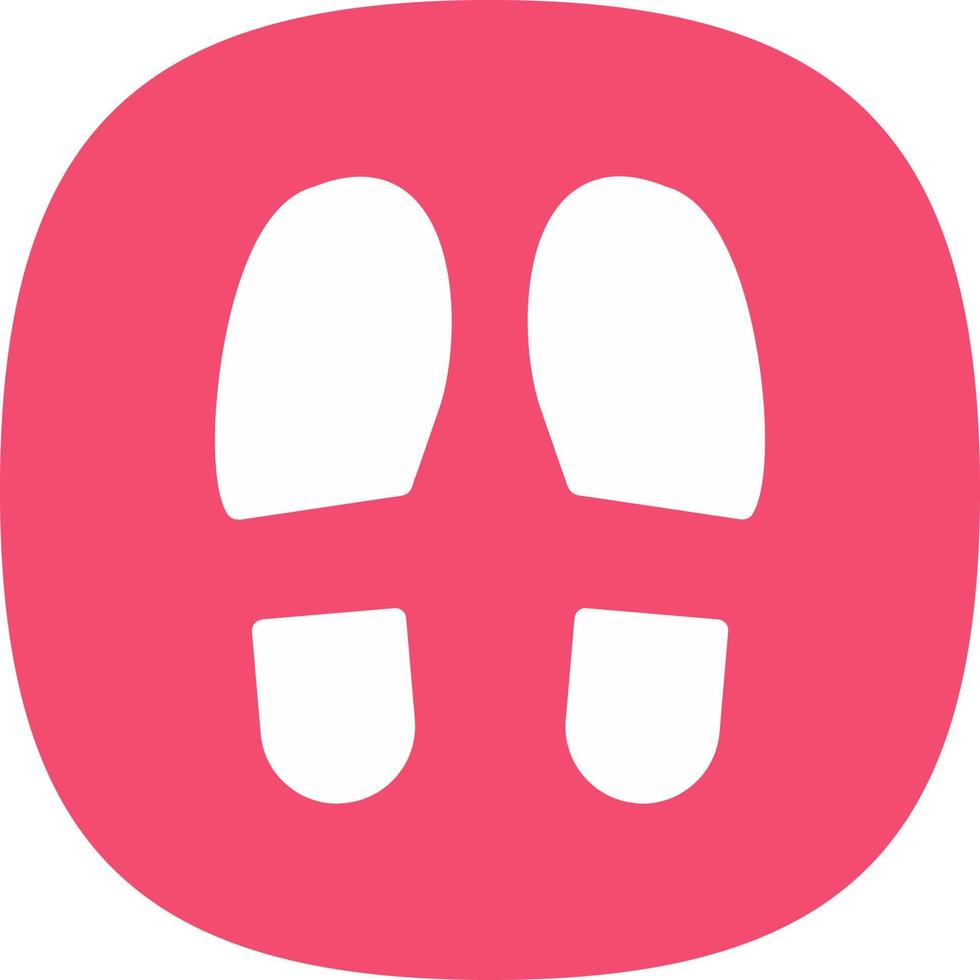 Shoe Prints Vector Icon Design