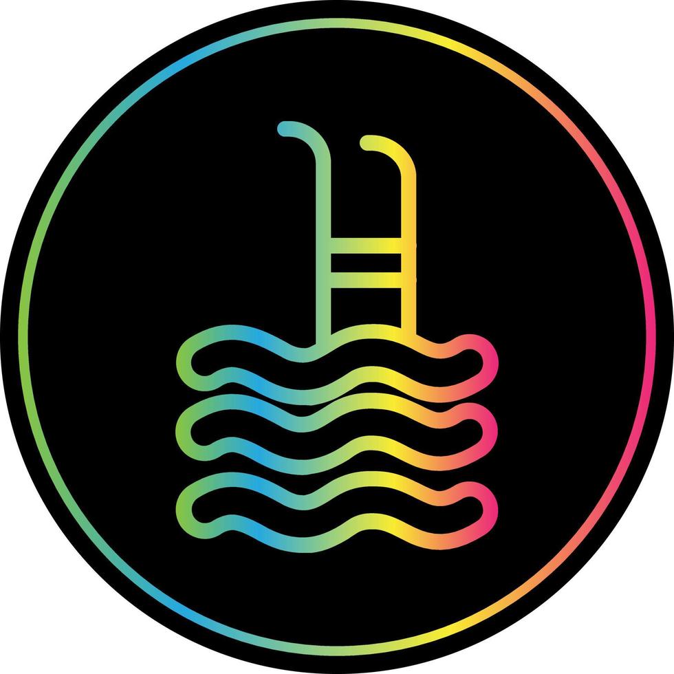 Swimming Pool Vector Icon Design