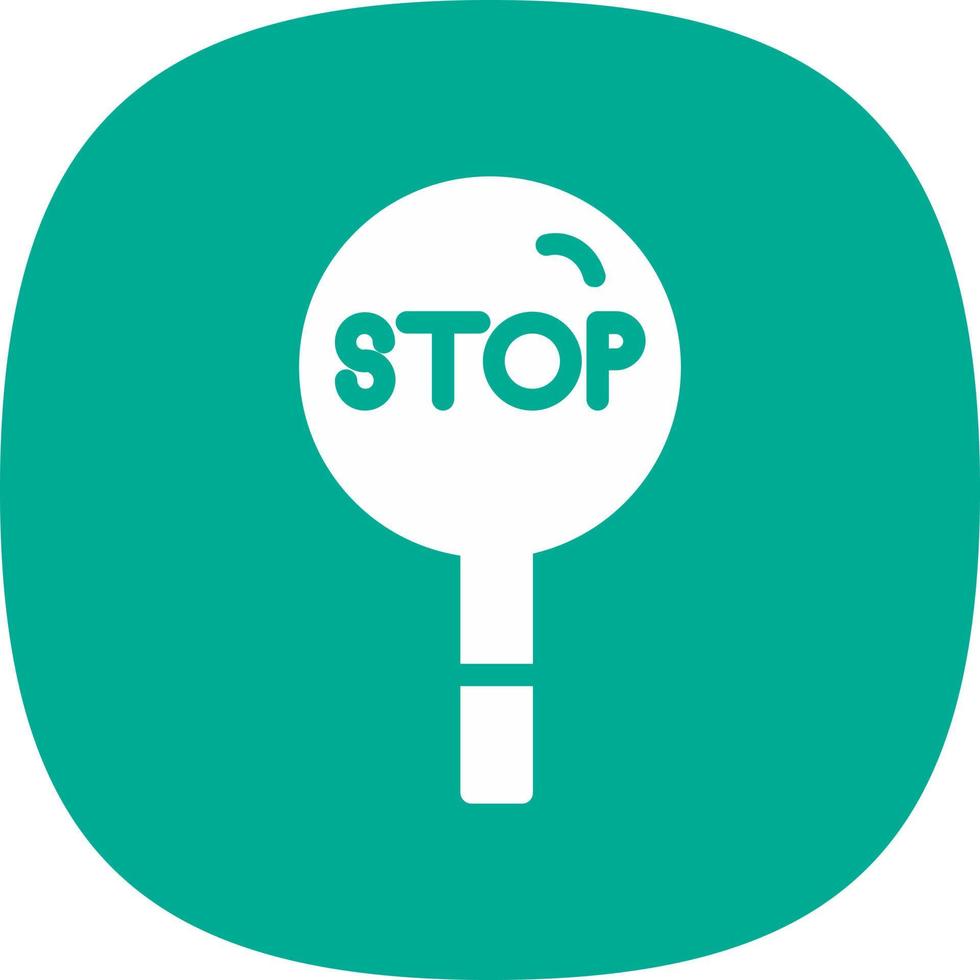 Stop Vector Icon Design
