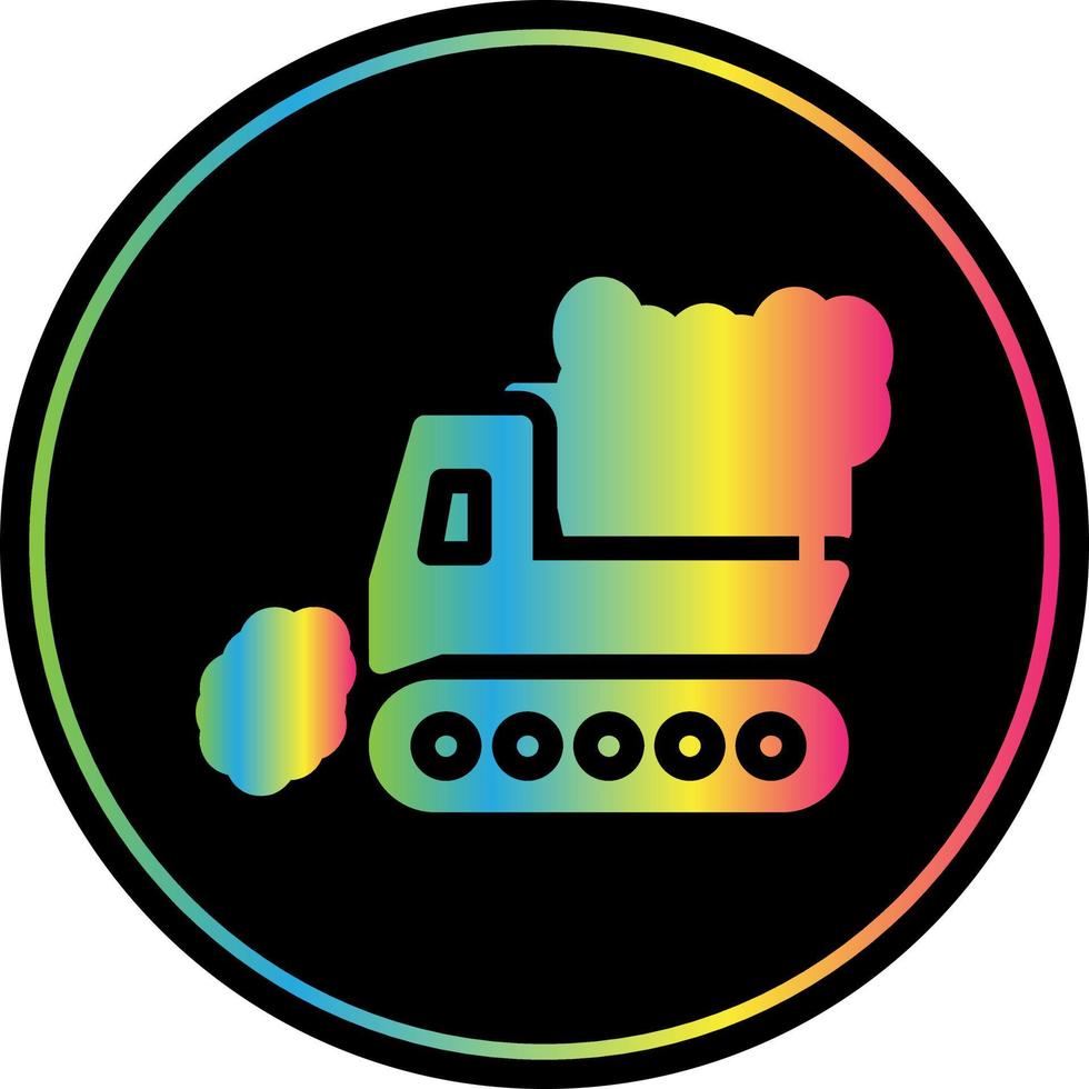 Snowplow Vector Icon Design