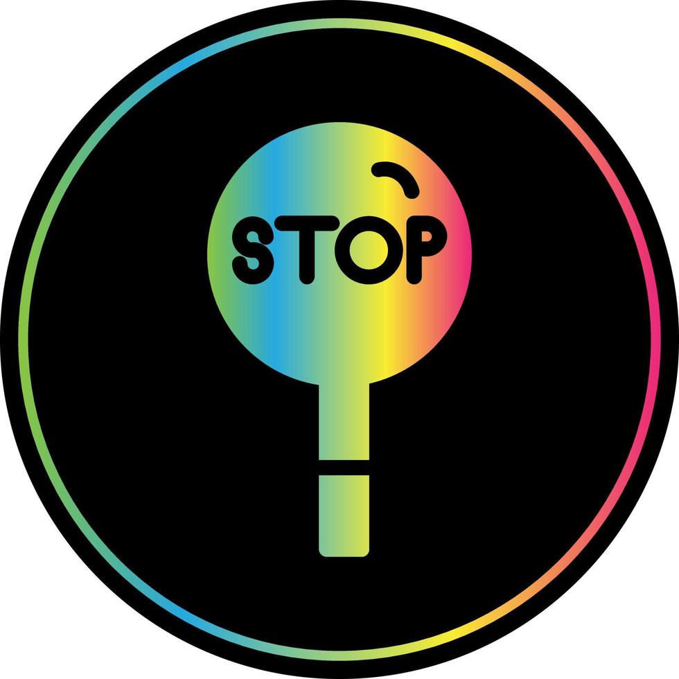 Stop Vector Icon Design