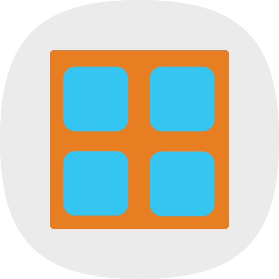 Square Full Vector Icon Design
