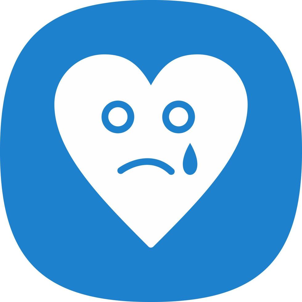 Sad Tear Vector Icon Design