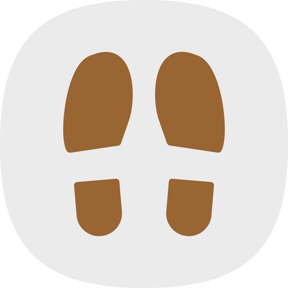 Shoe Prints Vector Icon Design