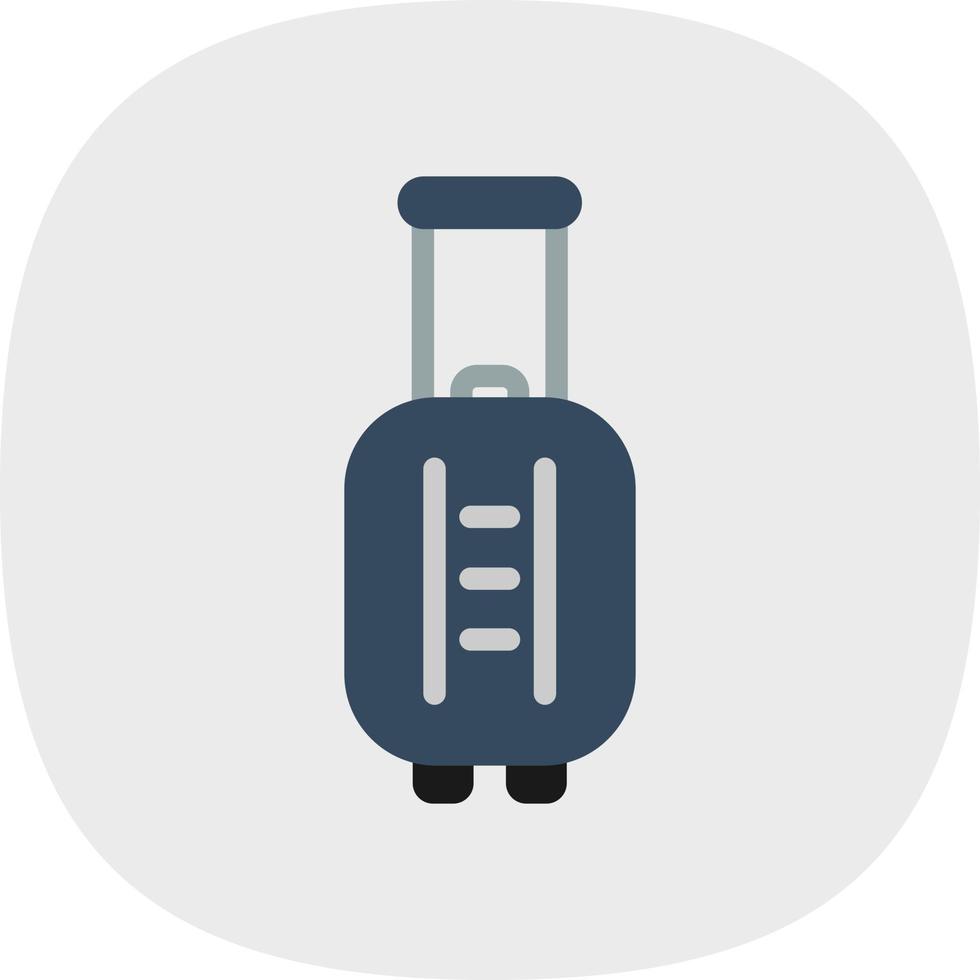 Suitcase Rolling Vector Icon Design