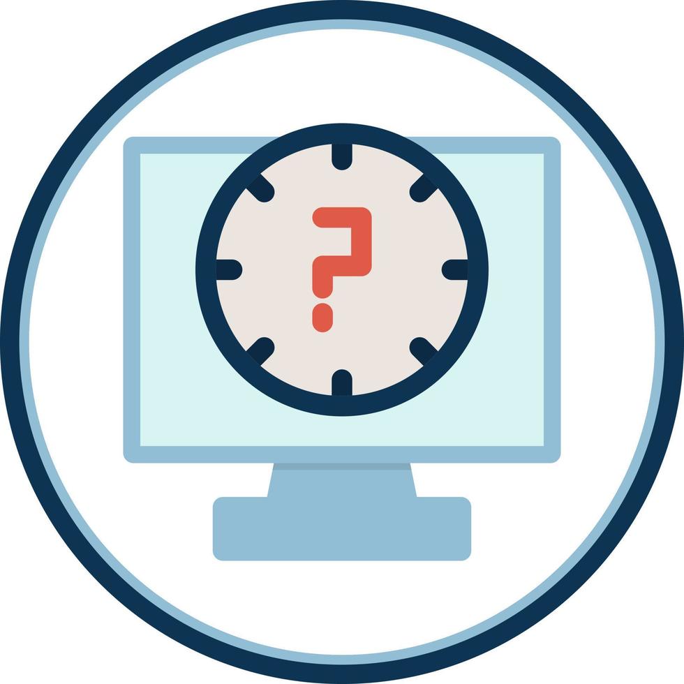 Lag Line Vector Icon Design